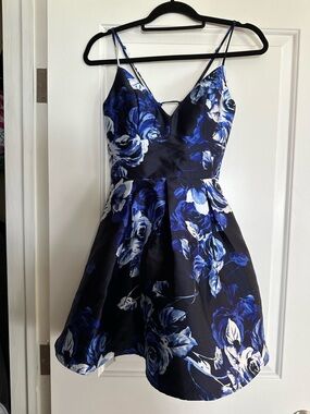 Windsor Floral Fit-and-Flare Spaghetti Strap Dress.